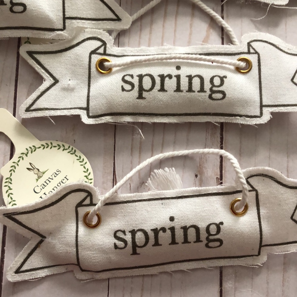 11X Target Spring Easter canvas hangers gifts bag tag Easter basket favors